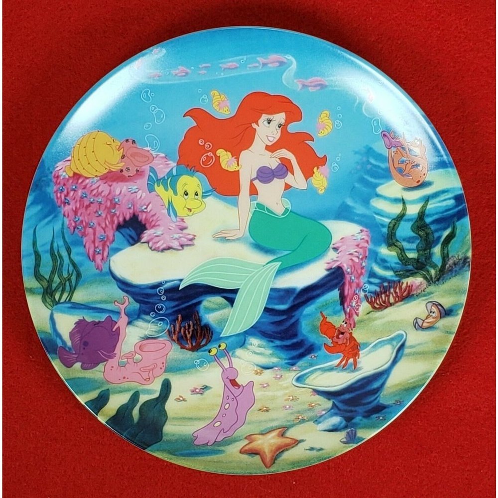 The Little Mermaid Collectors Plate "A Song from the Sea" by Knowles MIB +COA